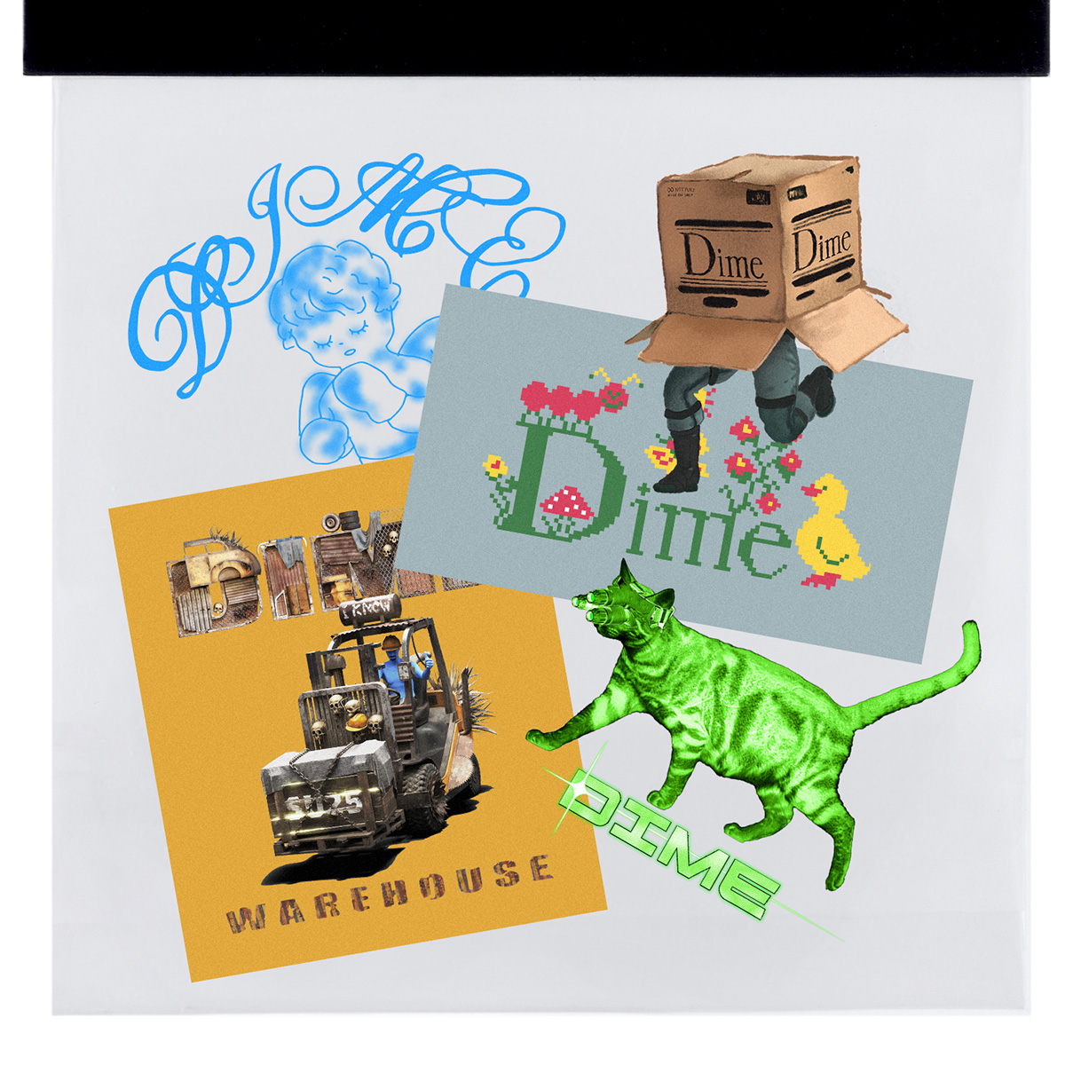 Dime Sticker Pack Multi
