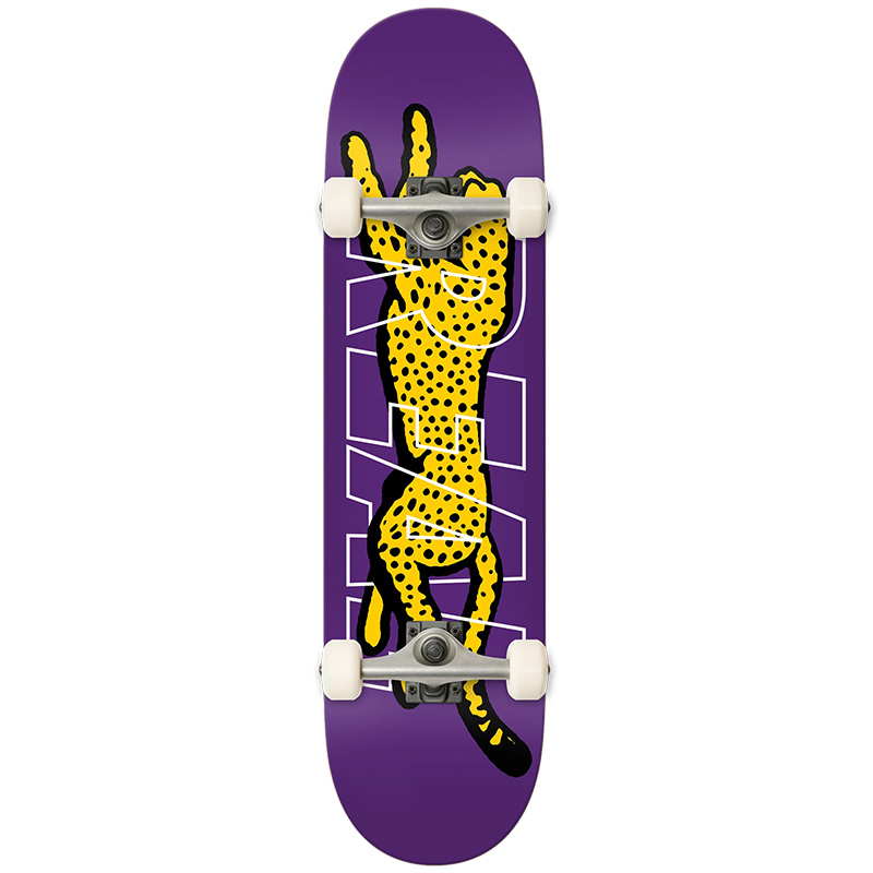 Real Big Cat Complete Skateboard Purple 7.5