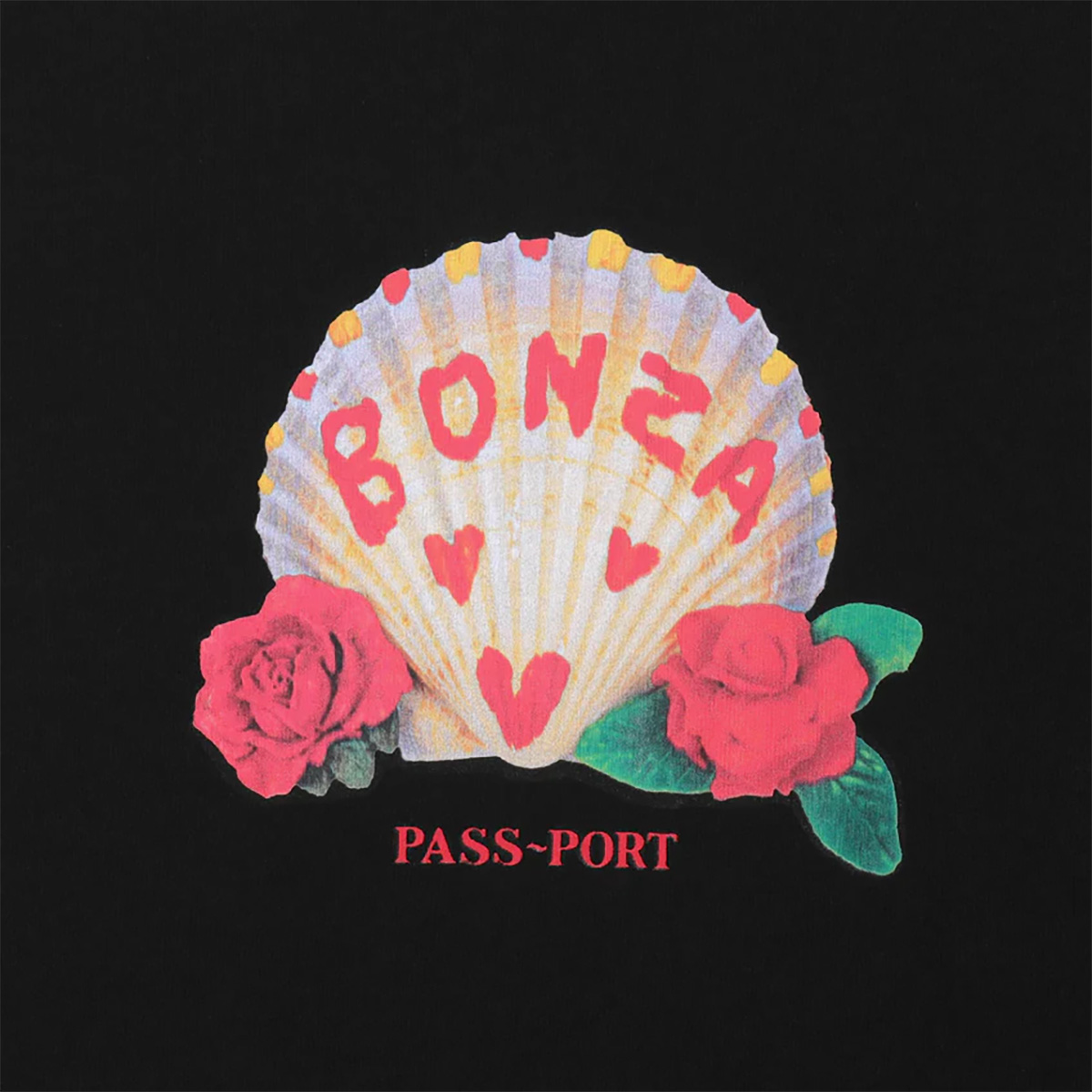Pass-Port Bonza T-shirt Black Pass-Port Bonza T-shirt Black