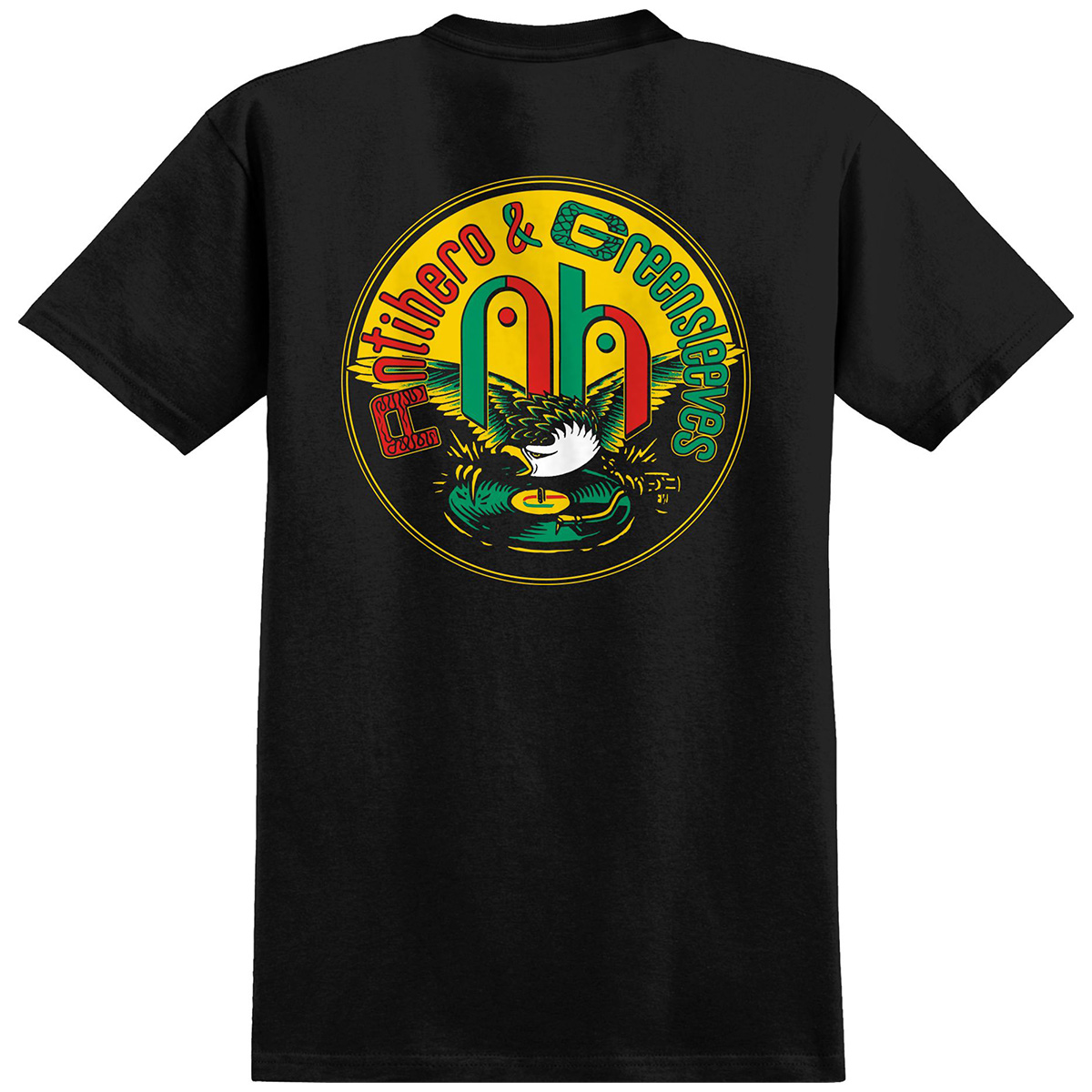 Anti Hero Greensleeves Specialty T-shirt Black Pigment Dyed Anti Hero Greensleeves Specialty T-shirt Black Pigment Dyed