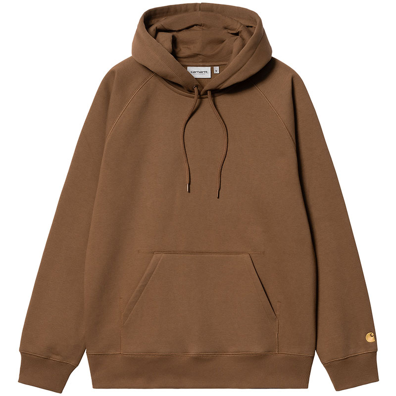 Carhartt WIP Chase Hooded Sweater Tamarind/Gold Carhartt WIP Chase Hooded Sweater Tamarind/Gold