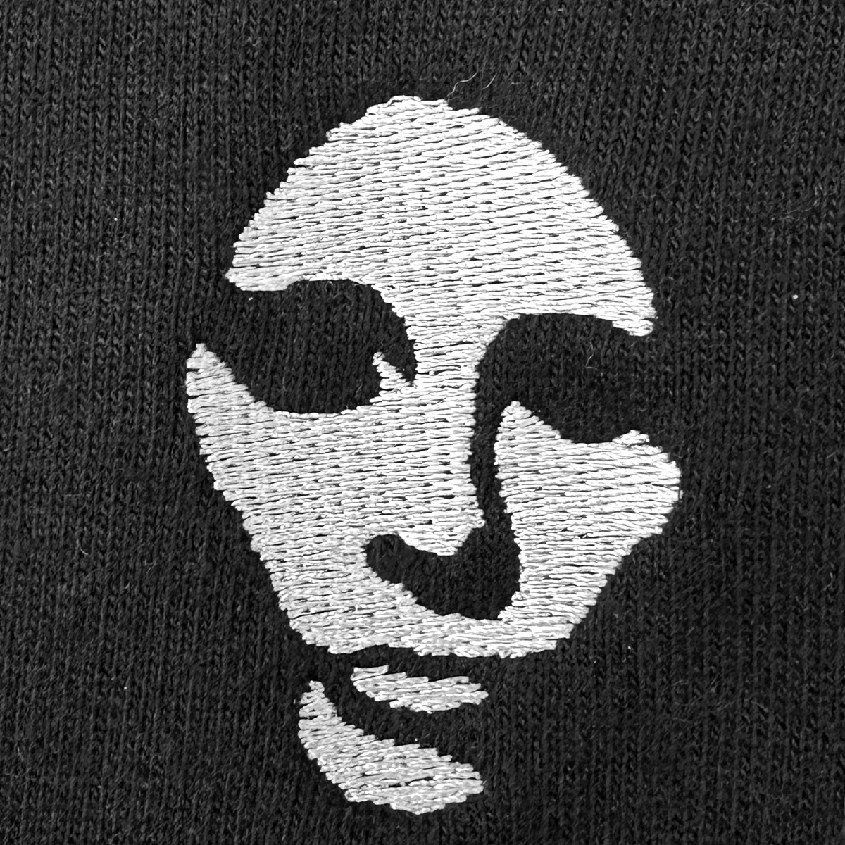 Opera Mask Embroidery Hoodie Black Opera Mask Embroidery Hoodie Black