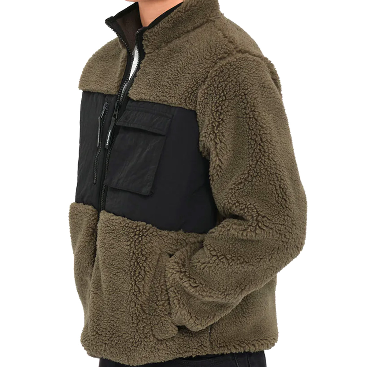 Volcom Kids Storm Stone Zip Sweater Wintermoss