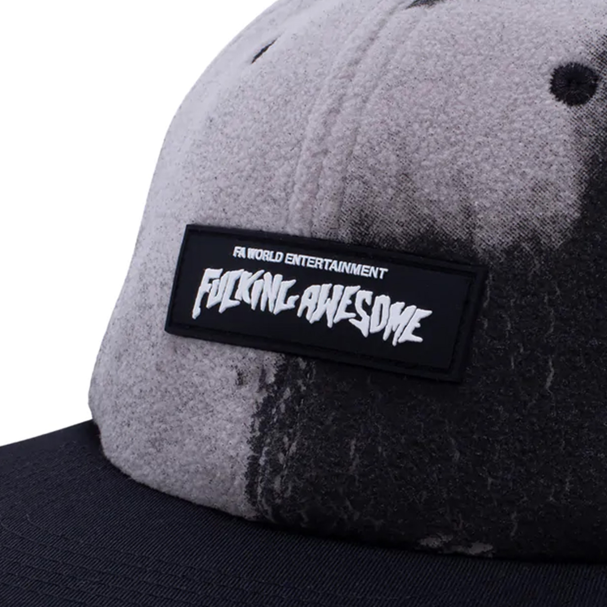 Fucking Awesome Burn Face 6 Panel Strapback Cap Black/Grey Fucking Awesome Burn Face 6 Panel Strapback Cap Black/Grey