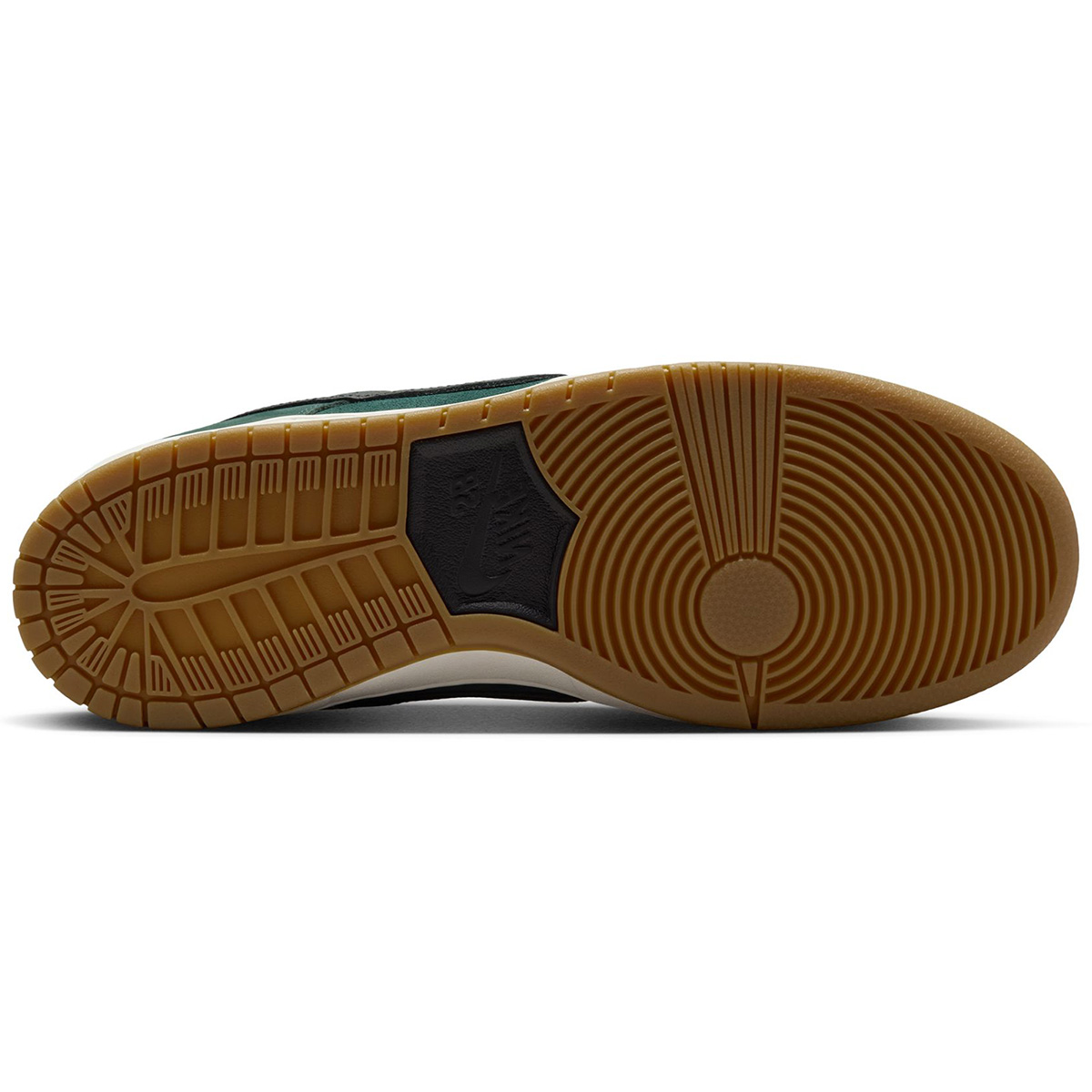 Nike SB Dunk Low Pro Deep Fir/Black-Fir-Sail-Gum Lt Brown-Safety Orange