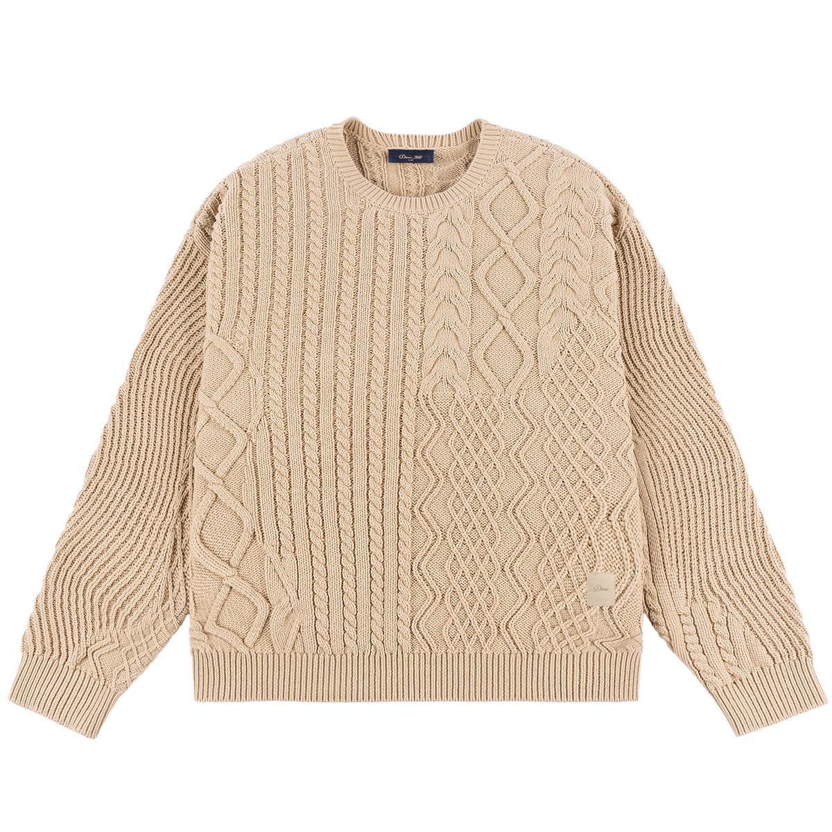 Dime Mixed Cable Knit Sand