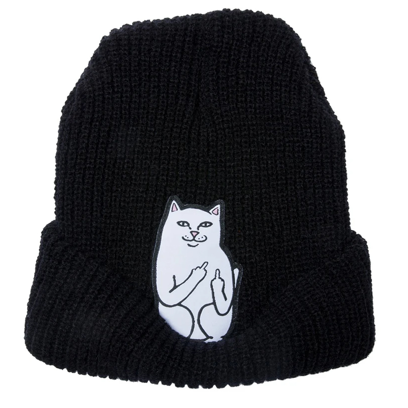 RIPNDIP Lord Nermal Beanie Black RIPNDIP Lord Nermal Beanie Black