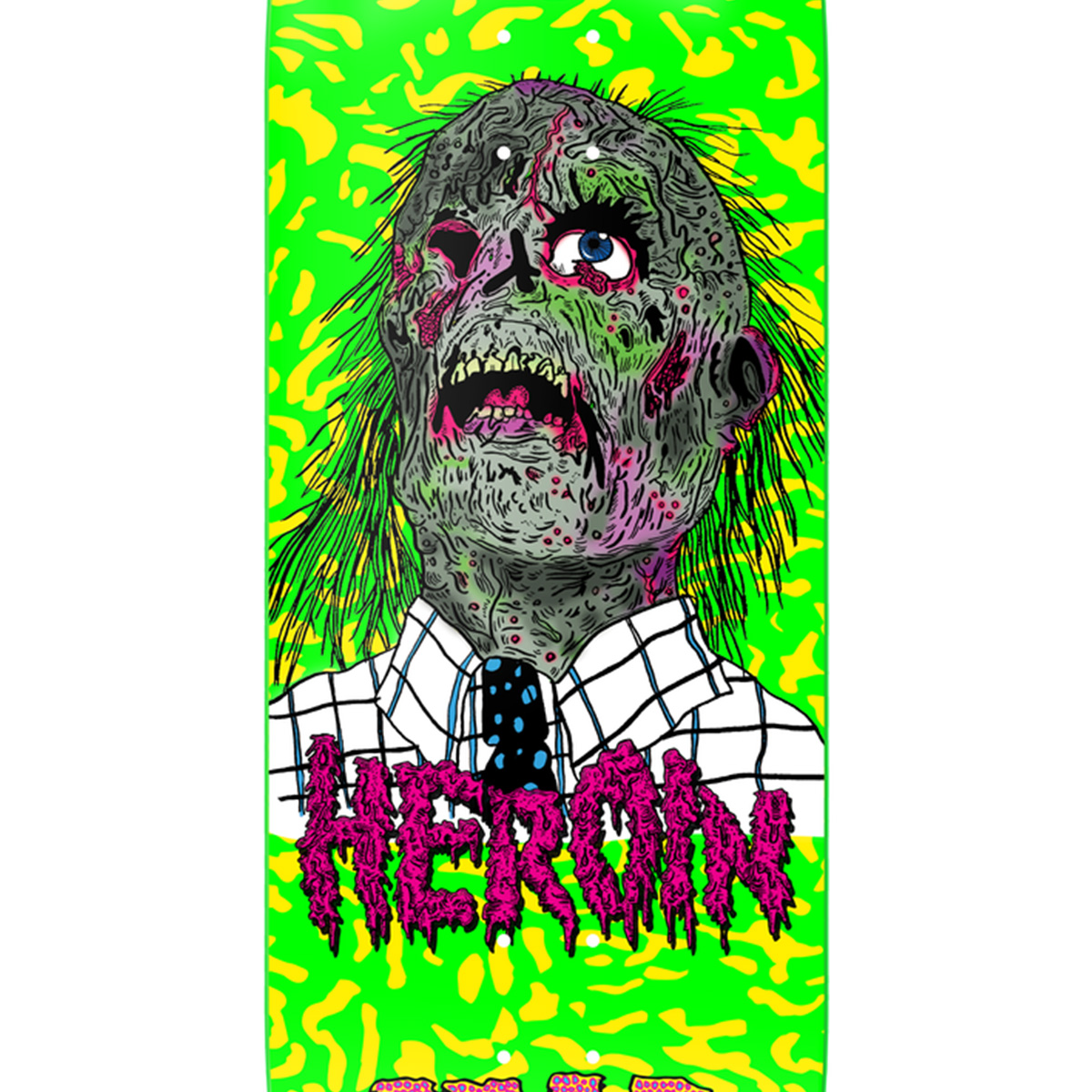 Heroin Dead Dave Dead Head Skateboard Deck 10.125 