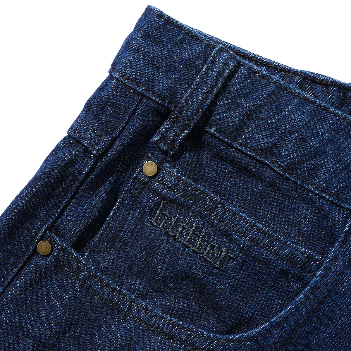 Butter Goods Rivet Denim Jeans Raw Indigo