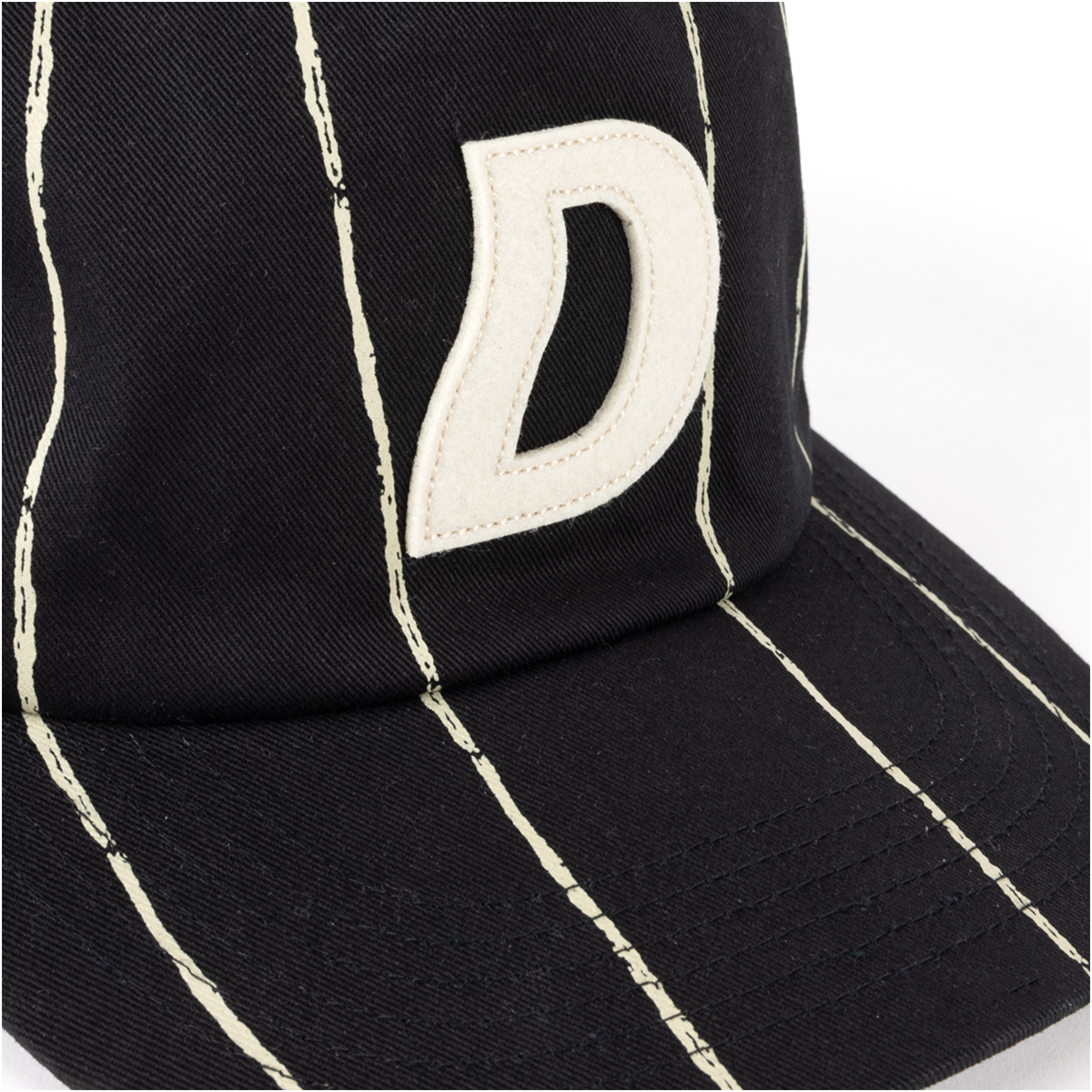 Dime Pinstriped Worker Cap Black