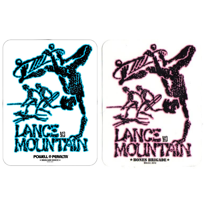 Powell Peralta Bones Brigade Lance Mountain Sticker Assorted Colors