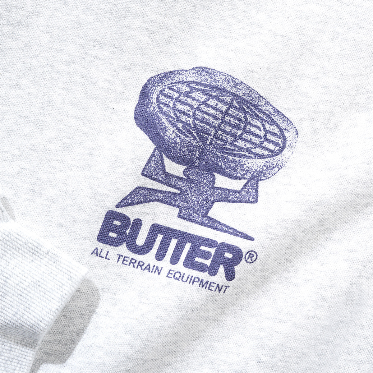 Butter Goods Terrain Pullover Hooded Sweater Ash Butter Goods Terrain Pullover Hooded Sweater Ash
