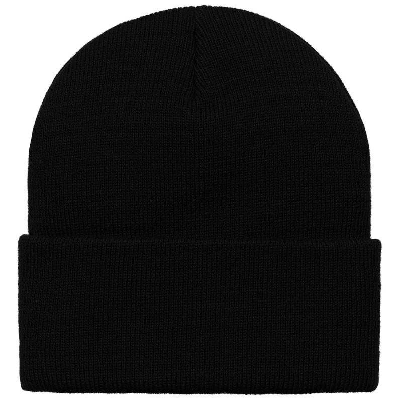 Carhartt WIP Short Watch Hat Beanie Black Carhartt WIP Short Watch Hat Beanie Black