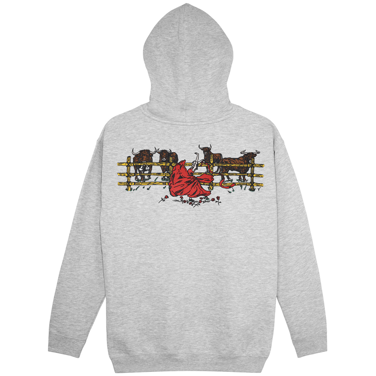 Pass Port Red Flag Hoodie Ash Pass Port Red Flag Hoodie Ash
