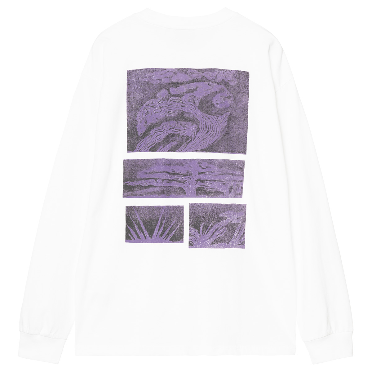 Carhartt WIP Emerge Longsleeve T-Shirt White Stone Washed