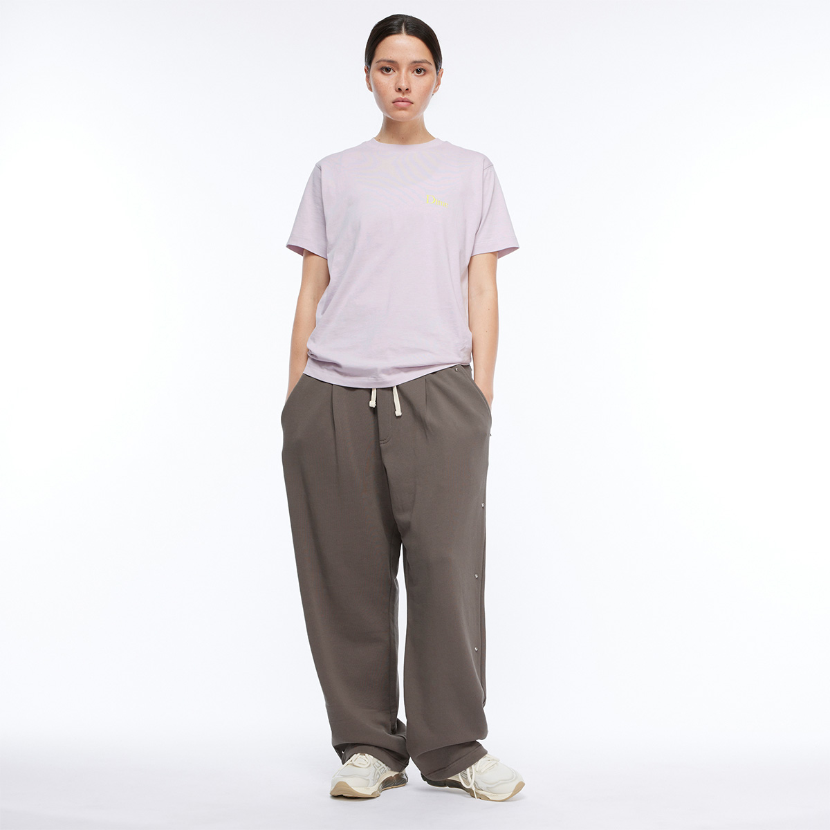 Dime Classic Small Logo T-Shirt Dusty Pink | S | 1135567_S