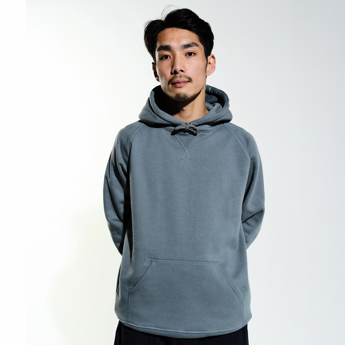 POP Logo Hooded Sweater Stormy Sea POP Logo Hooded Sweater Stormy Sea