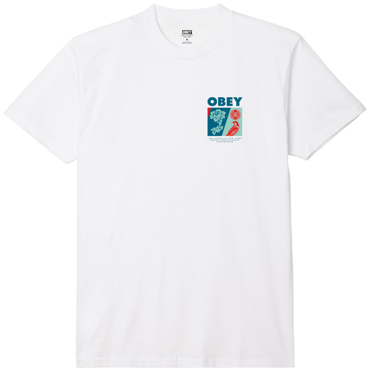 Obey New Spring T-Shirt White Obey New Spring T-Shirt White