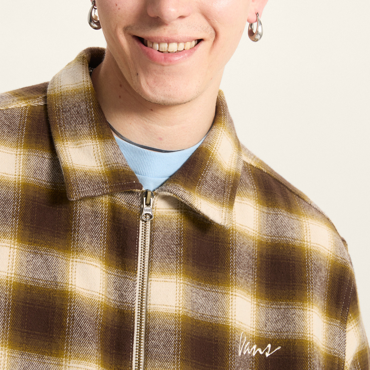 Vans Crestmont Plaid Shacket Oatmeal
