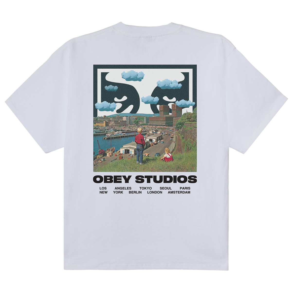 Obey Sky Face T-Shirt White