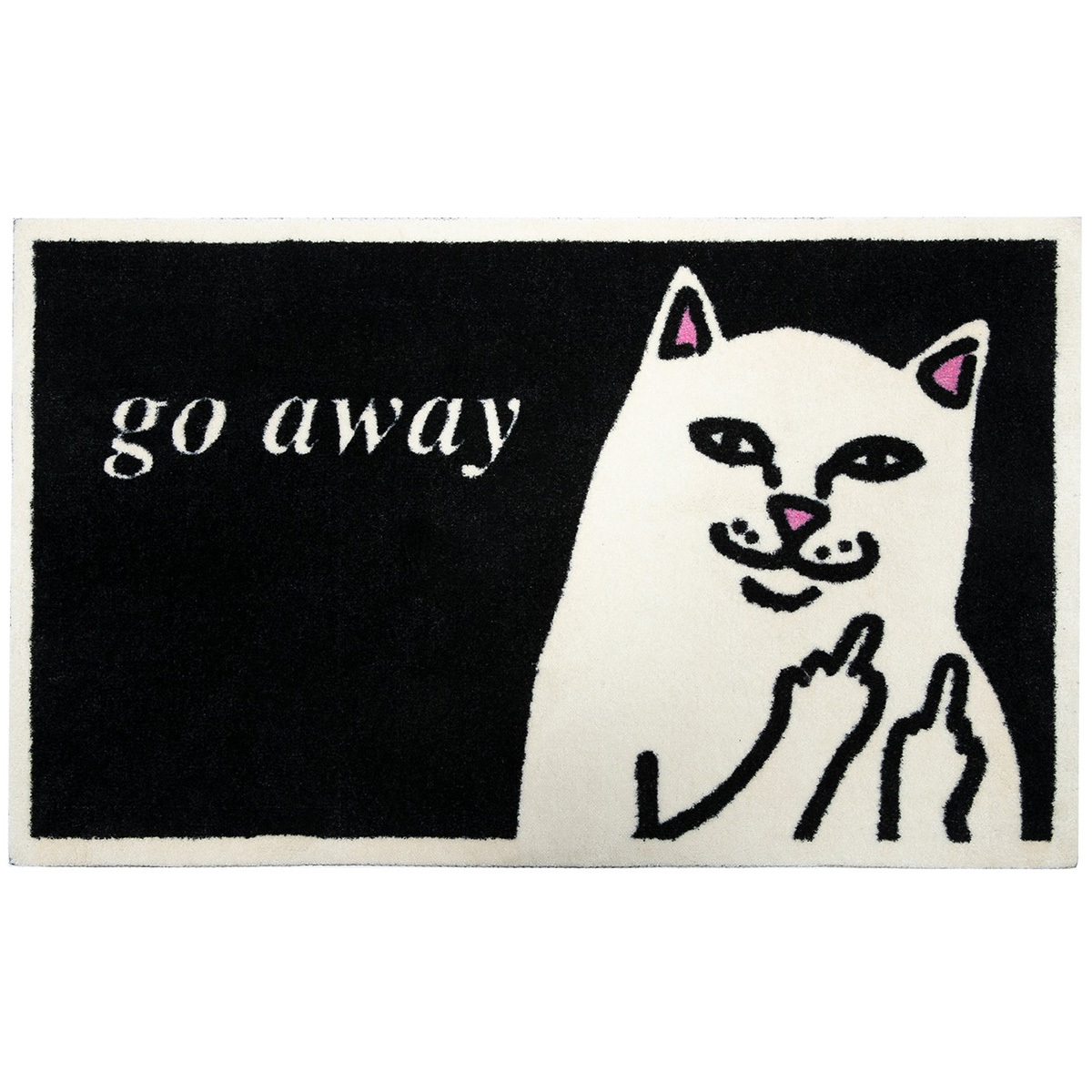 RIPNDIP Go Away Rug Black