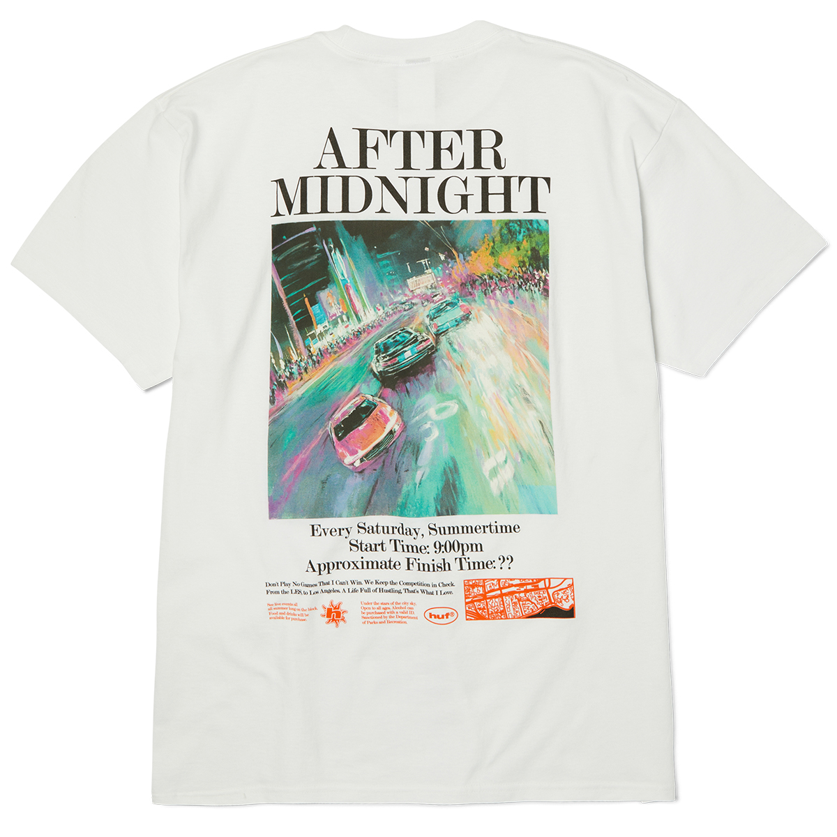 HUF After Midnight T-Shirt White