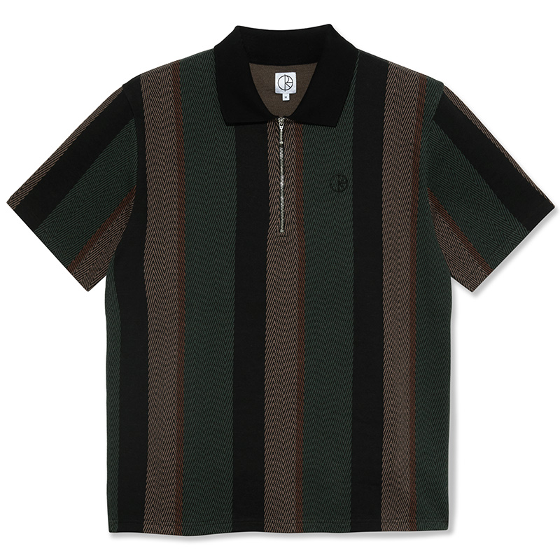 Polar Jacques Polo Shirt Black/Salmon