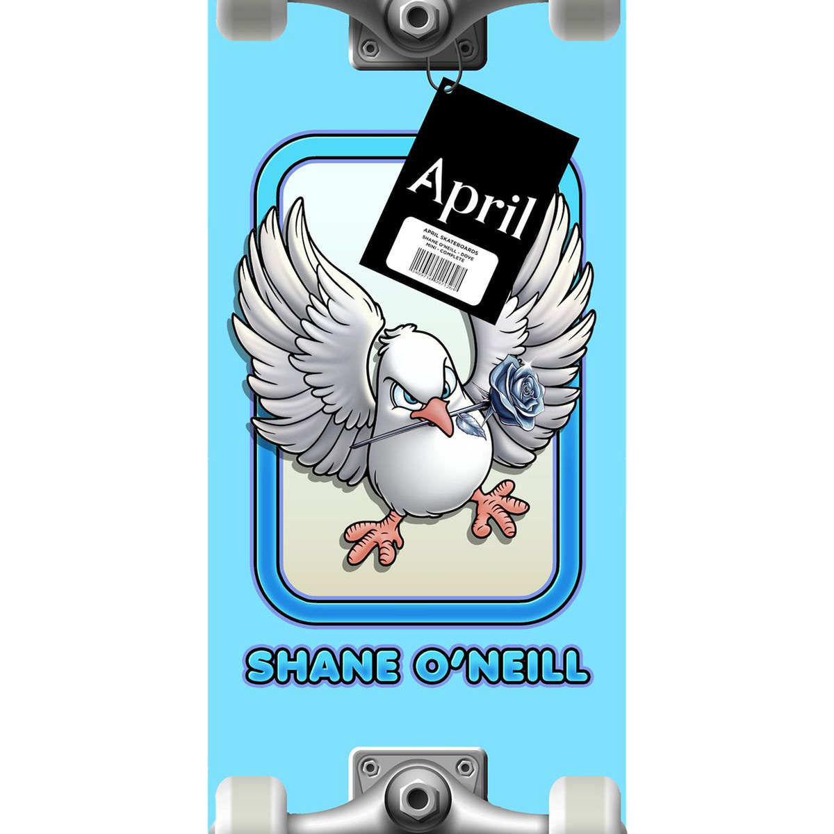 April Shane Dove Complete Skateboard Blue 8.25
