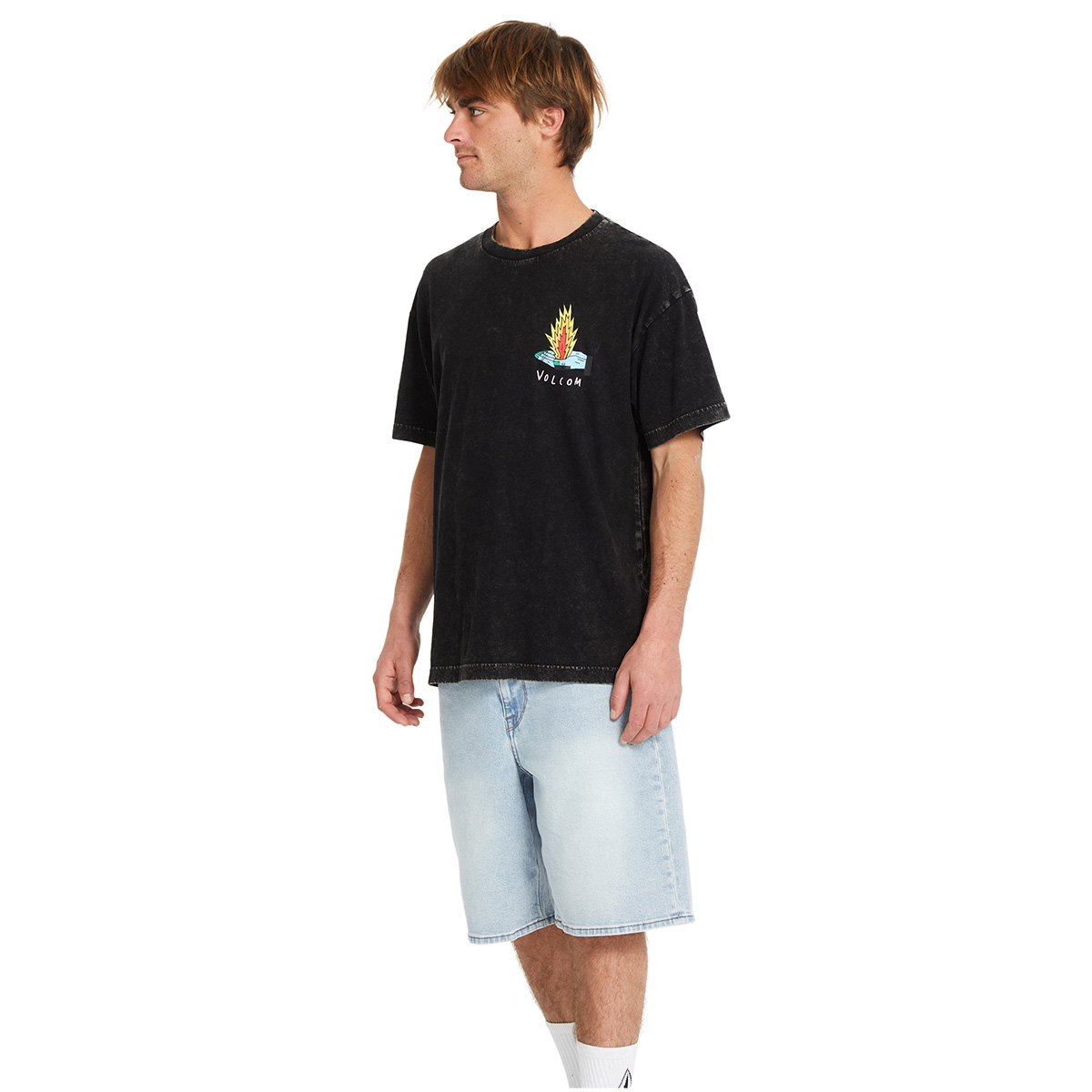 Volcom Bob Mollema 1 T-Shirt Light Acid Black Volcom Bob Mollema 1 T-Shirt Light Acid Black