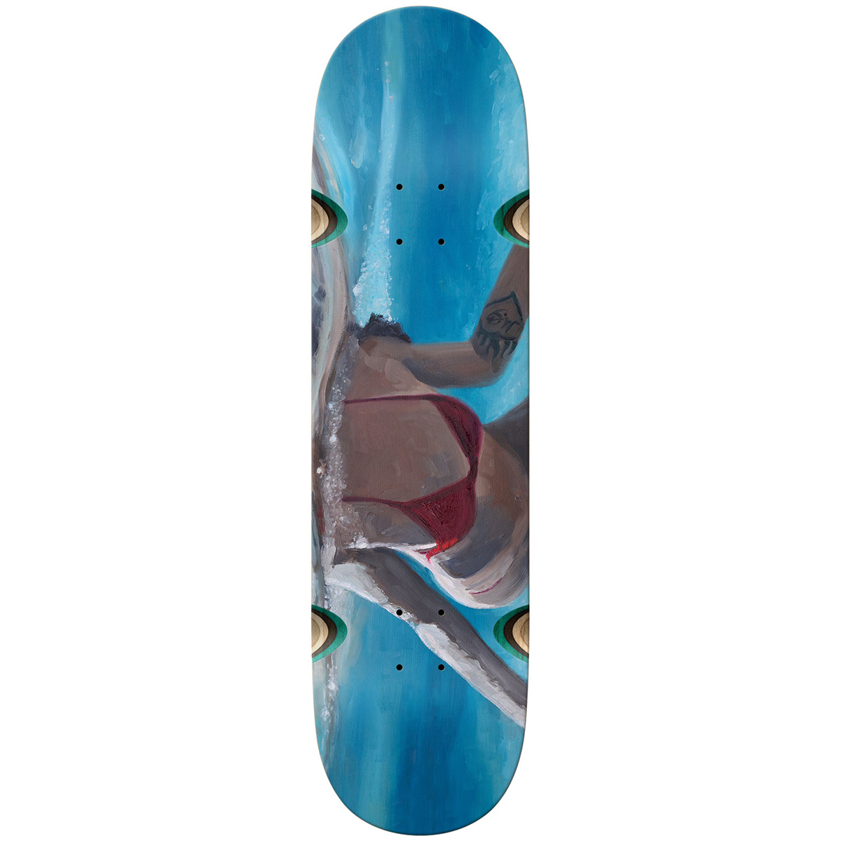 Krooked Lee Smith Guest Artist Wheel Wells Deck 8.5 Krooked Lee Smith Guest Artist Wheel Wells Deck 8.5