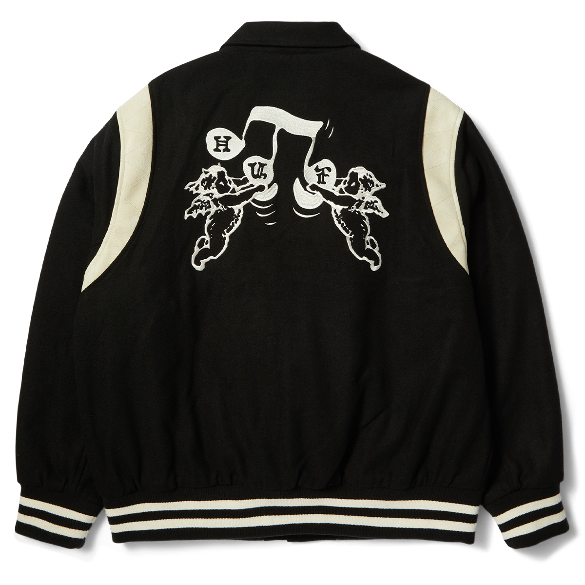 HUF Song Varsity Jacket Black HUF Song Varsity Jacket Black