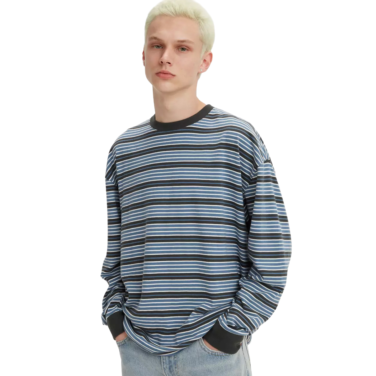 Levi's Stay Loose Longseeve T-Shirt Blue Horizon St