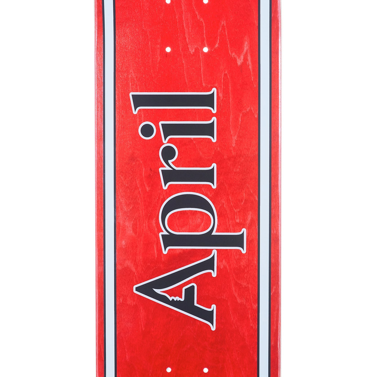 April OG Logo Skateboard Deck Red 8.25