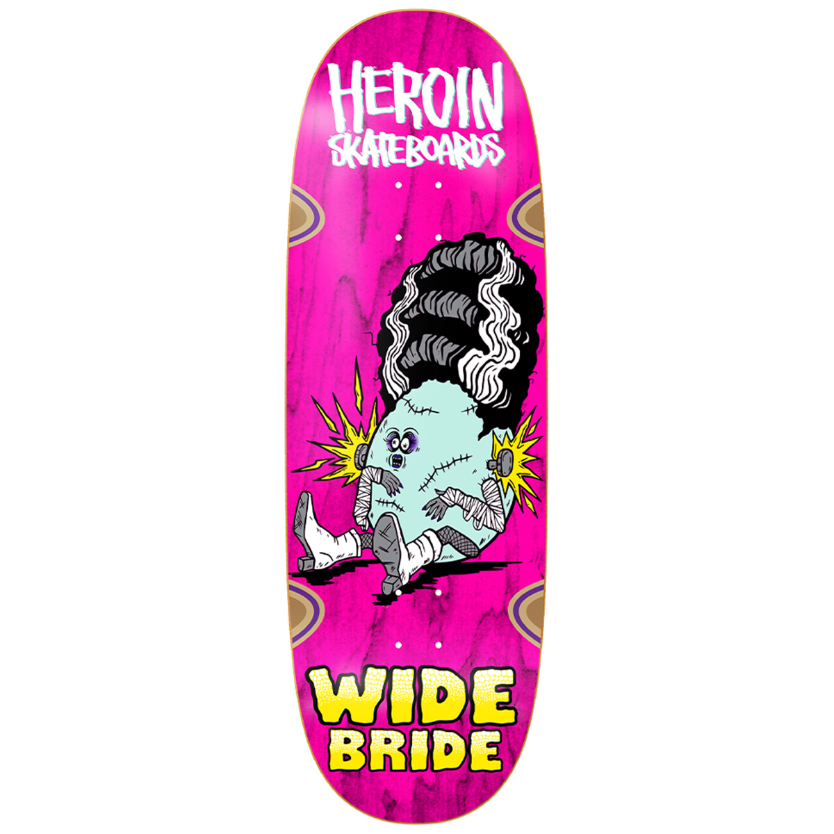 Heroin Wide Bride Skateboard Deck 10.4