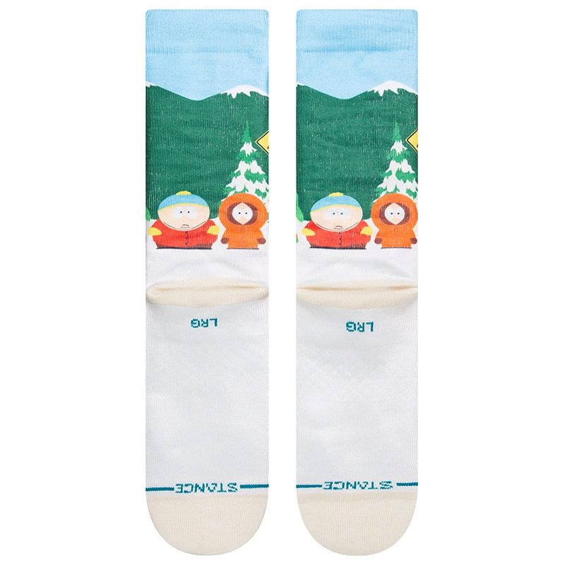 Stance X South Park Bus Stop Socks Vintage White Stance X South Park Bus Stop Socks Vintage White