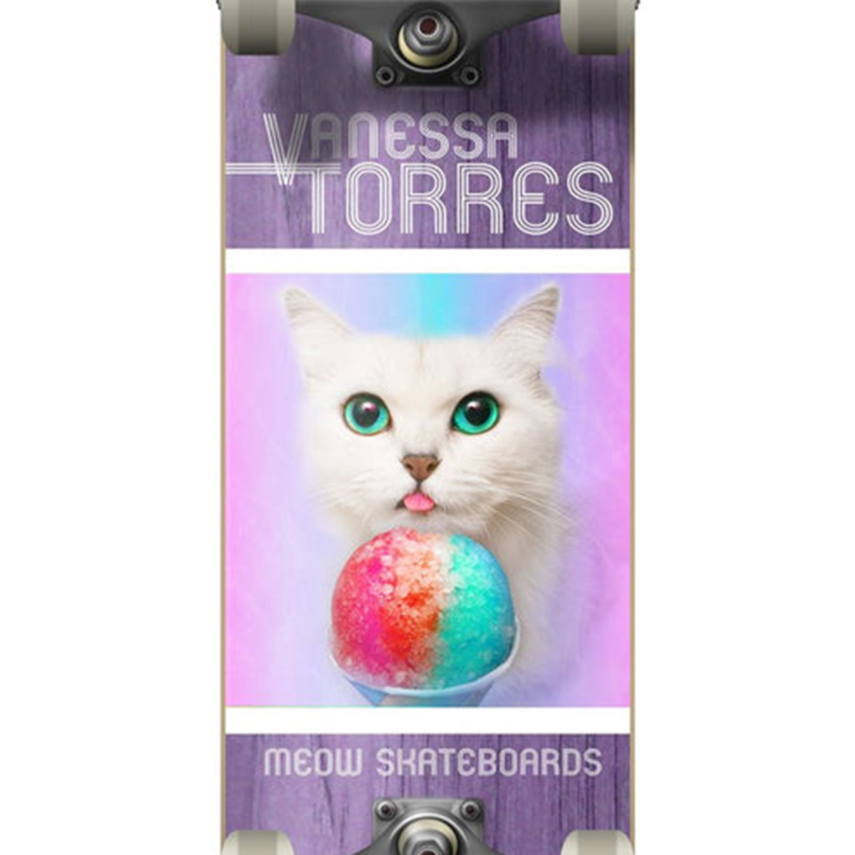 Meow Vaness Torres Furreal Complete Skateboard 7.75 Meow Vaness Torres Furreal Complete Skateboard 7.75