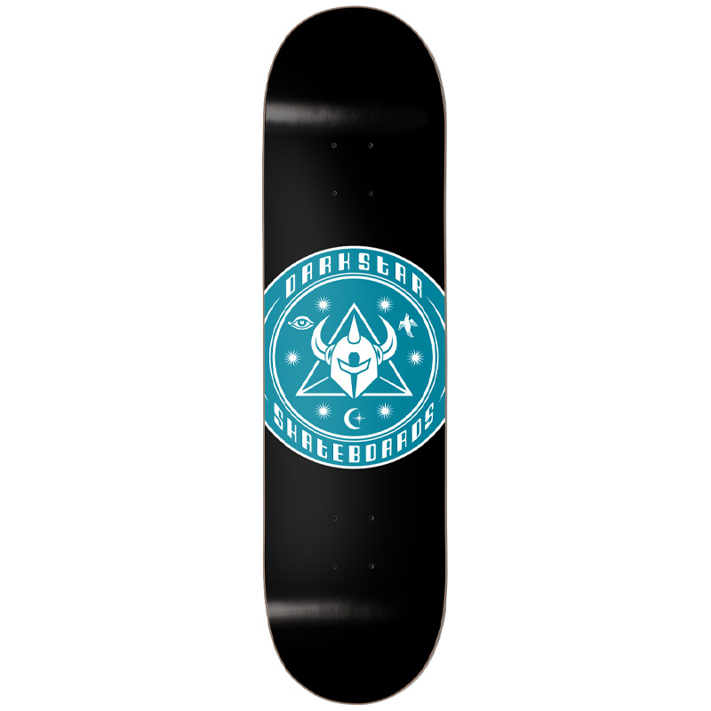 Darkstar Cosmic RHM Skateboard Deck Black/Aqua 8.25