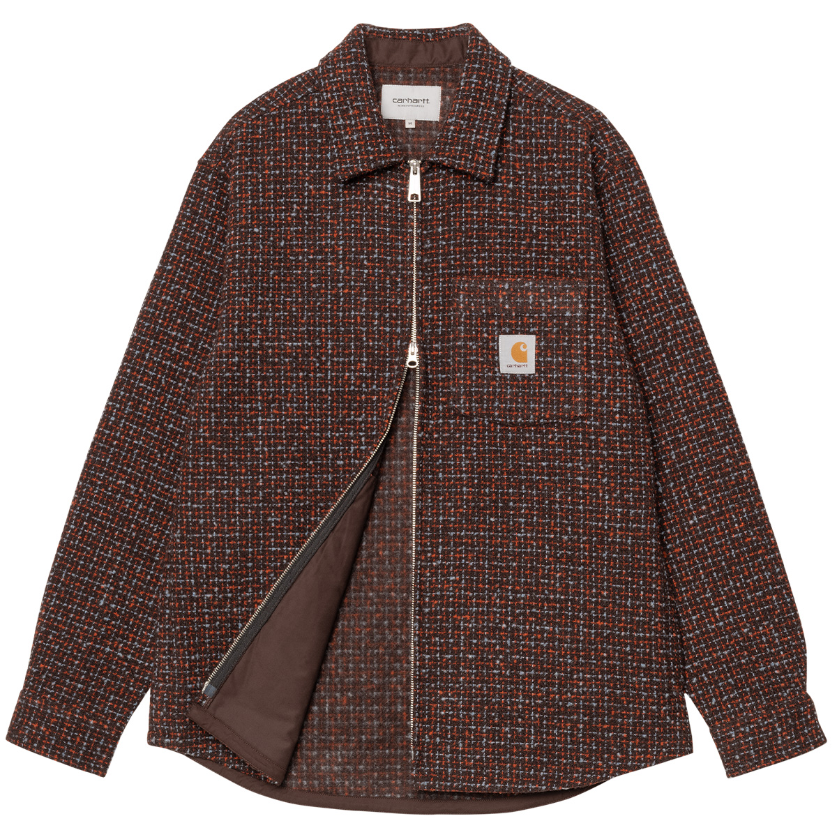Carhartt WIP Bellamy Shirt Jacket Bellamy Check Tobacco