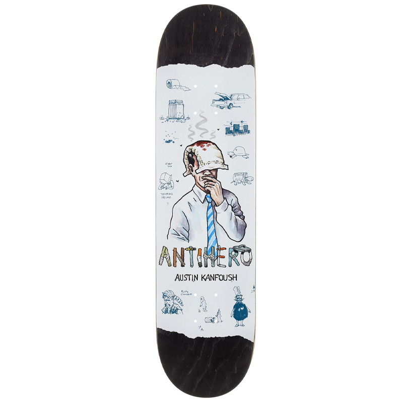 Anti Hero Kanfoush Recycling Skateboard Deck White 8.06