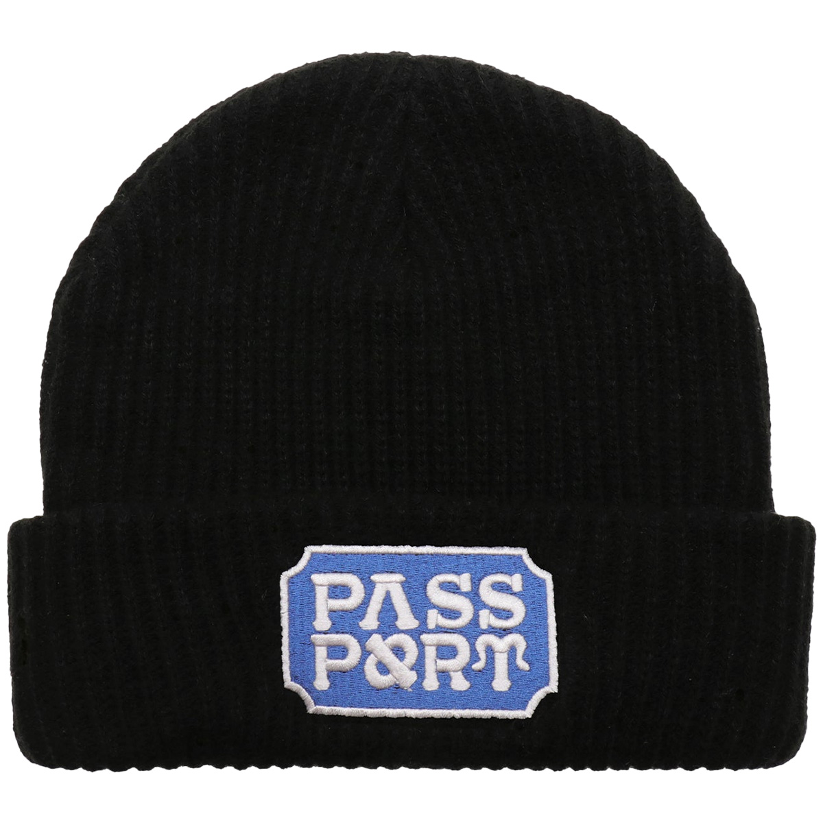 Pass Port Yearbook Logo Beanie Black
