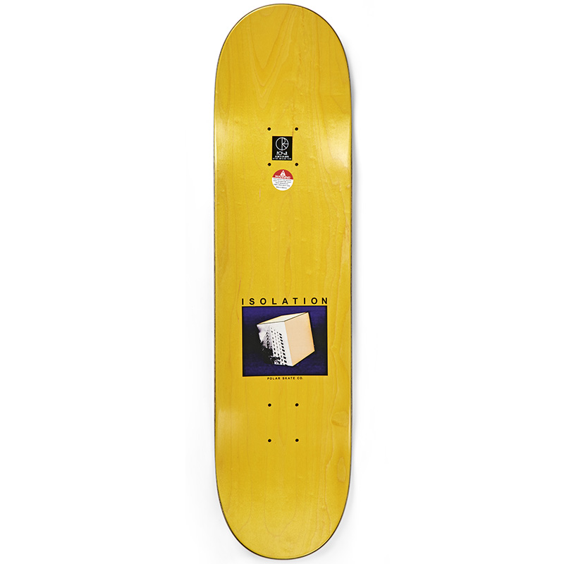 Polar Hjalte Halberg Isolation Skateboard Deck White 8.0 Polar Hjalte Halberg Isolation Skateboard Deck White 8.0