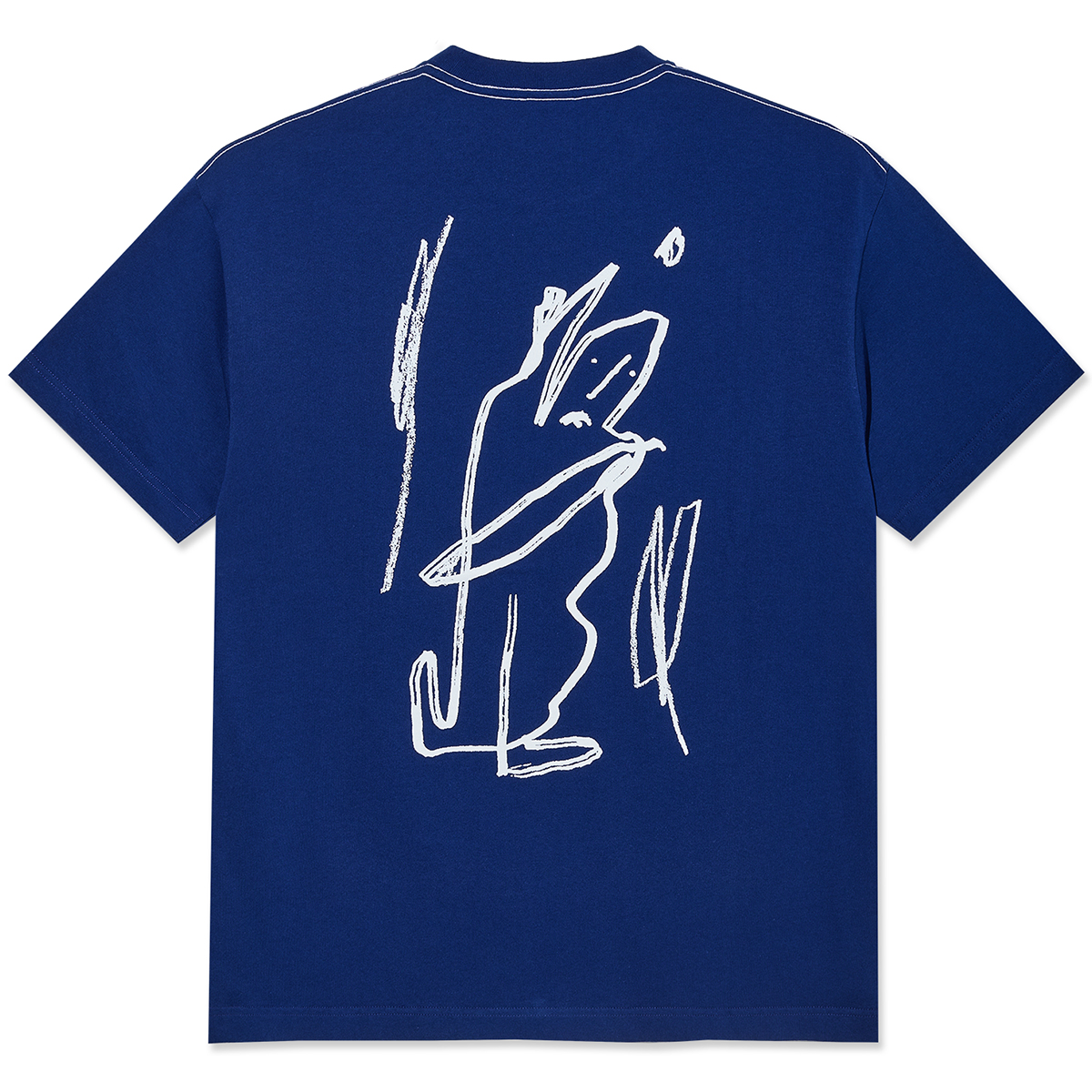 Polar Doodle Contrast T-shirt Ultramarine/White