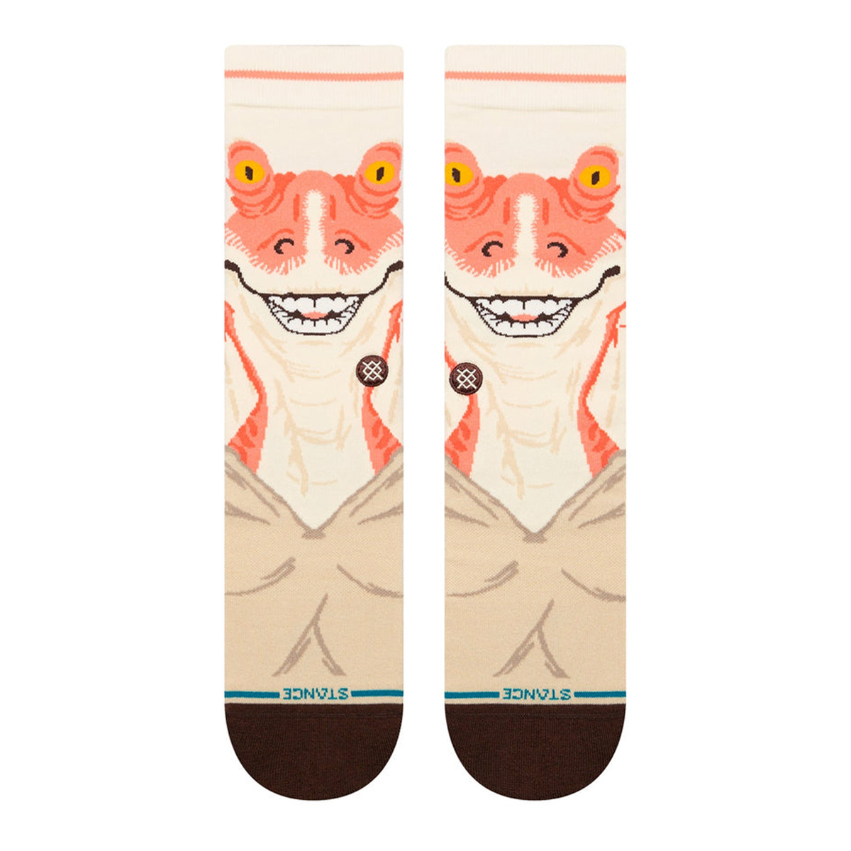 Stance Jar Jar Crew Socks Vintage White
