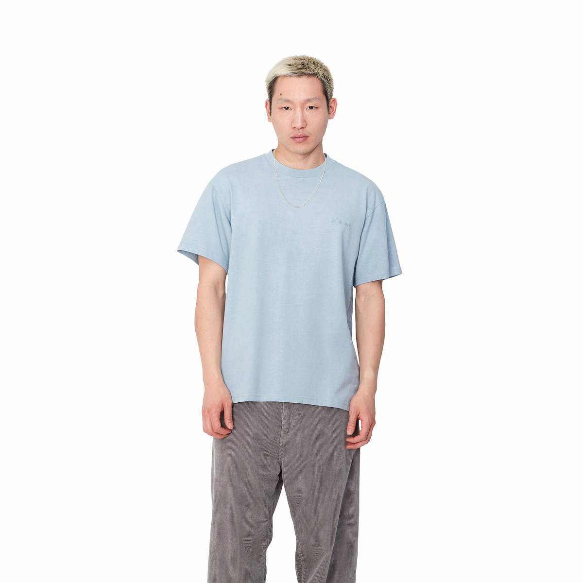 Carhartt WIP Duster Script T-Shirt Misty Sky Carhartt WIP Duster Script T-Shirt Misty Sky