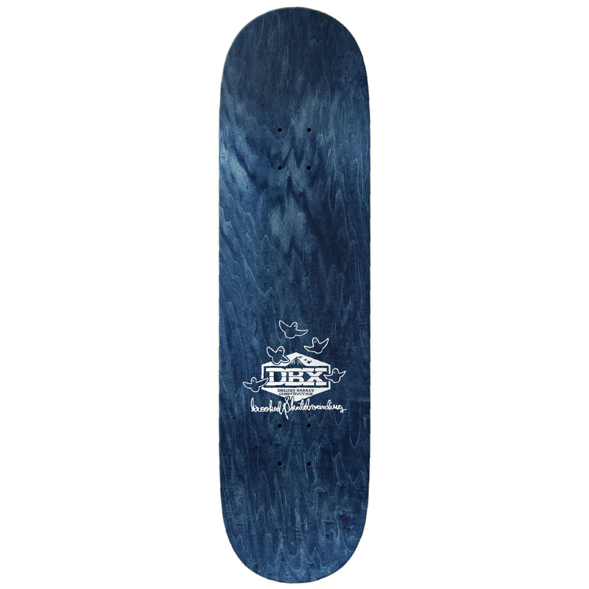 Krooked DBX Eyes Skateboard Deck Gold/Blue 8.38