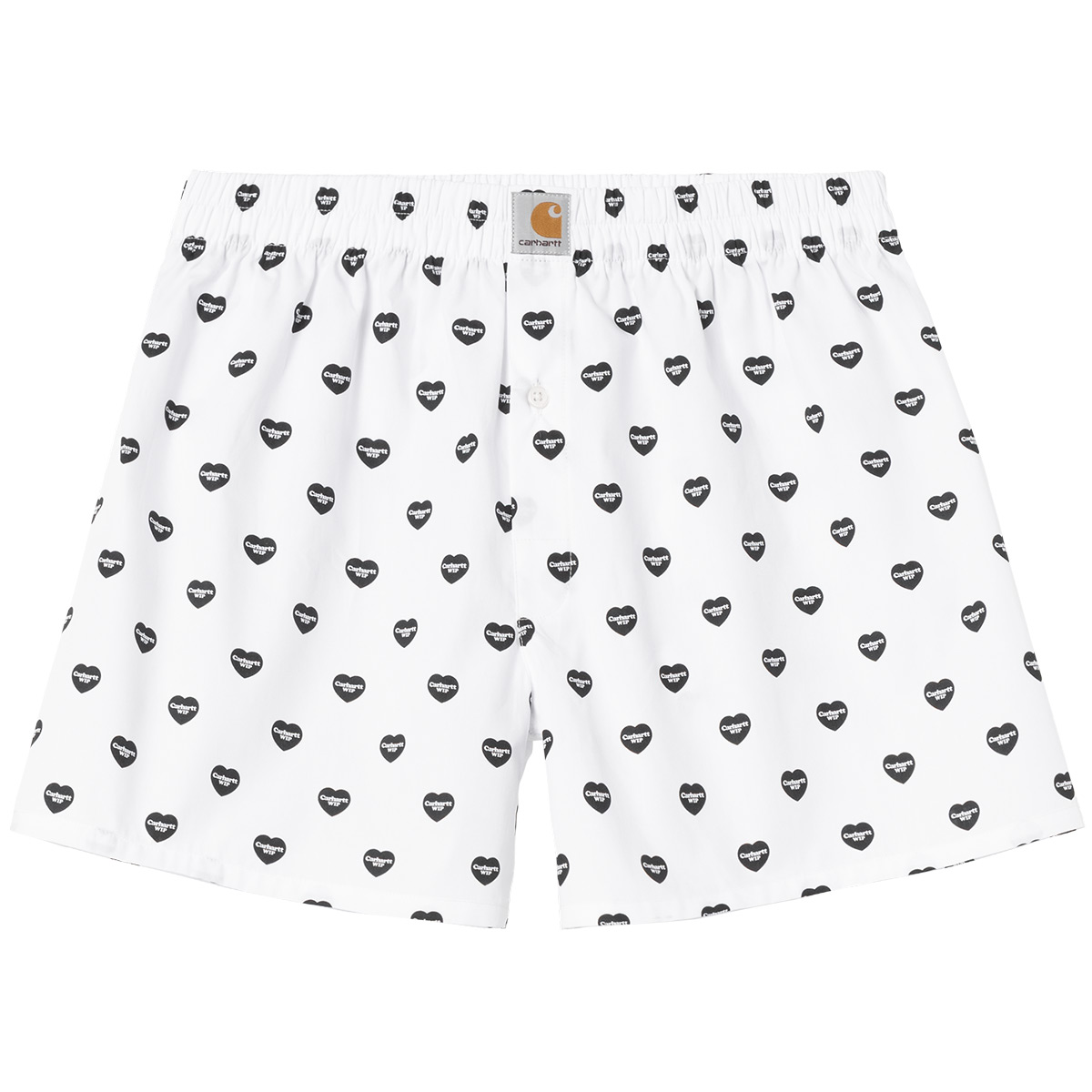 Carhartt WIP Cotton Boxer Heart Print White/Black