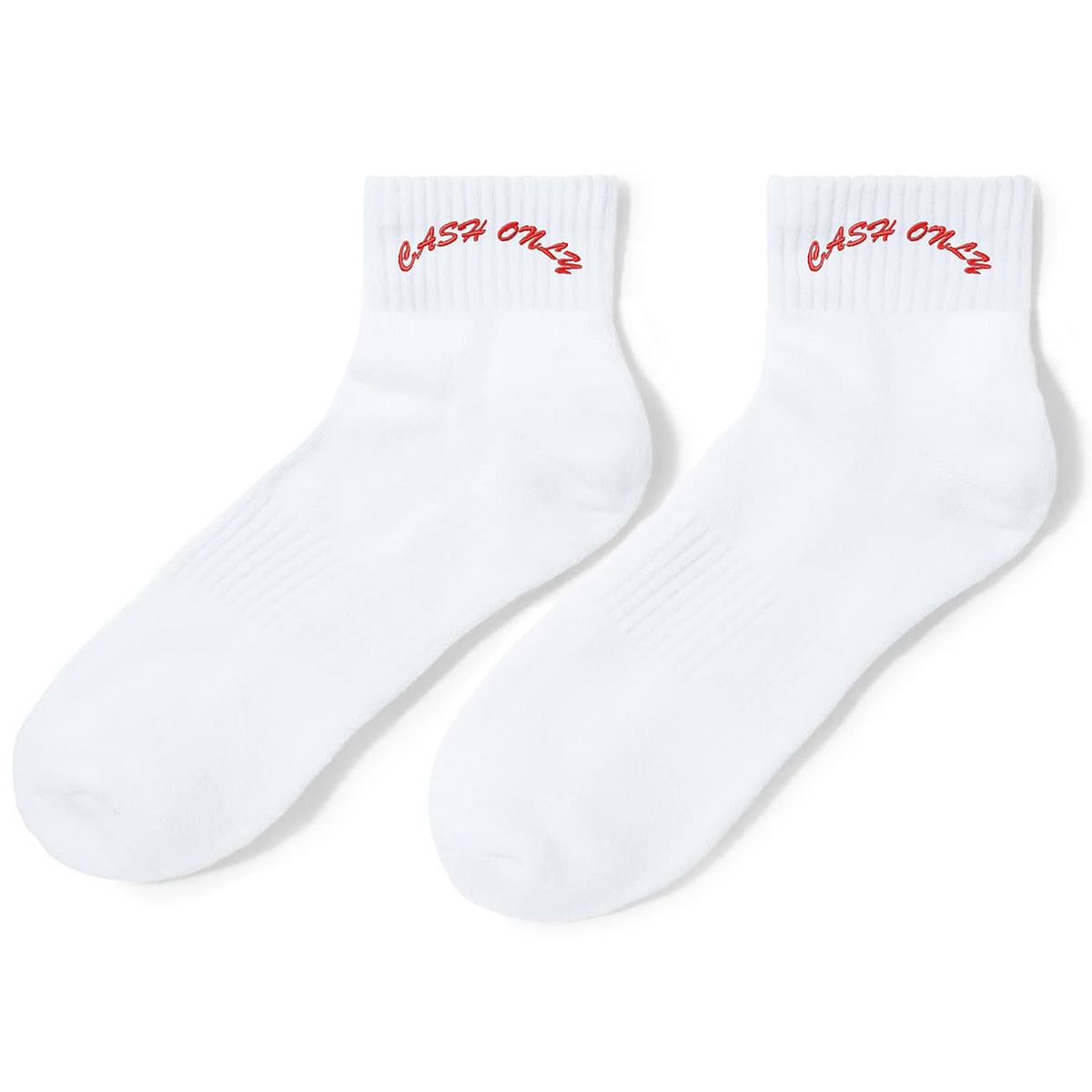 Cash Only Logo Ankle Socks White Cash Only Logo Ankle Socks White