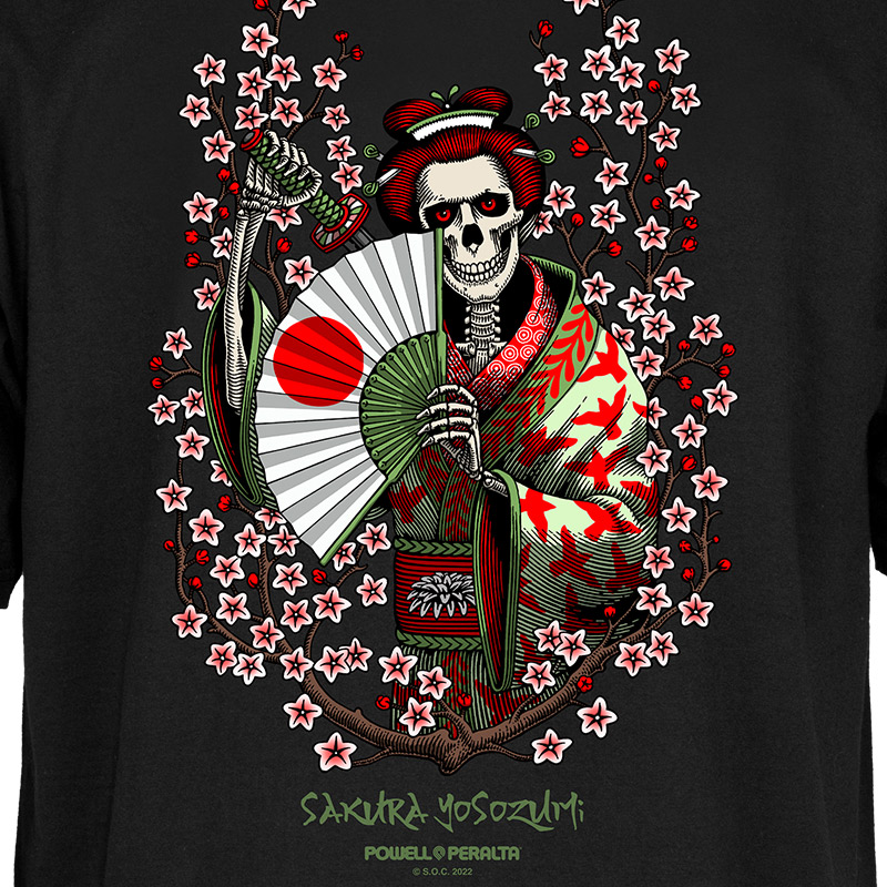 Powell Peralta Sakura Yosozumi T-Shirt Black