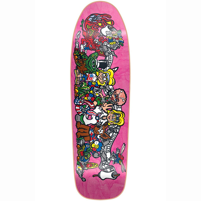 New Deal Howell Hippies HT Skateboard Deck Pink 9.375