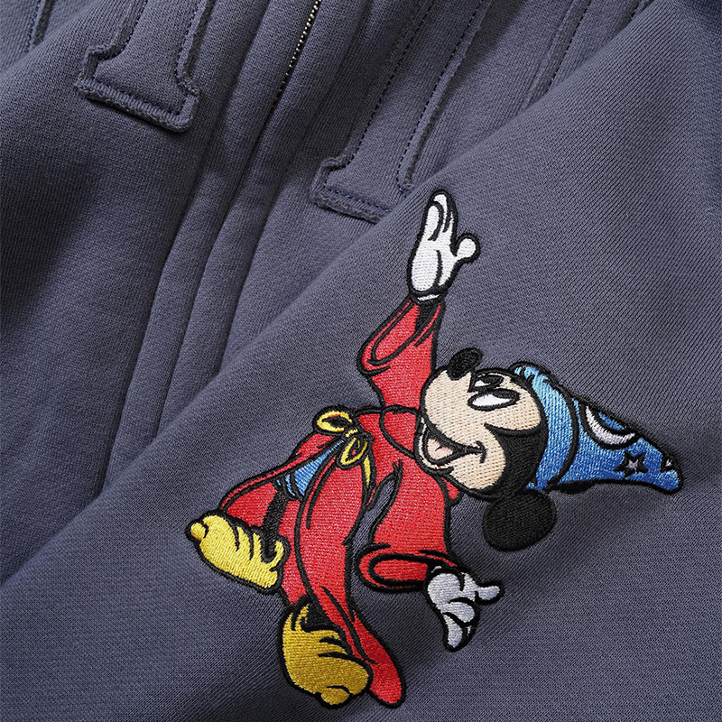 Butter x Disney Applique Zip-Thru Hoodie Denim Butter x Disney Applique Zip-Thru Hoodie Denim